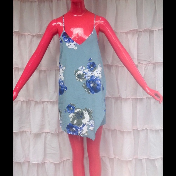 New Free People Floral Boho Slip Mini Dress Size S - Picture 2 of 7